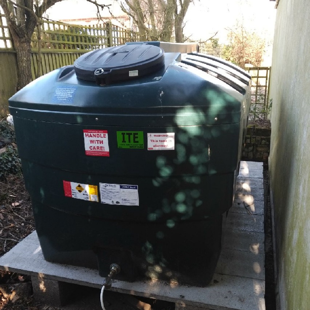 oil tank replacement project, norwich. 2500L ITE Bunded Tank