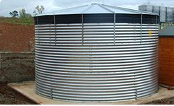 Bulk water sectional steel tank